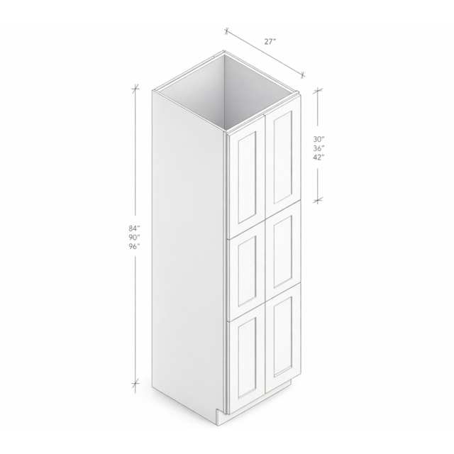 PANTRY WITH FOUR DOORS AND FOVE SHELVES